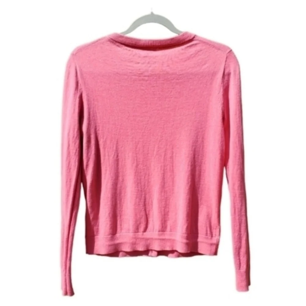 J. Crew Pink Buttonup Soft Cotton Top Women‎ Size Small Preowned